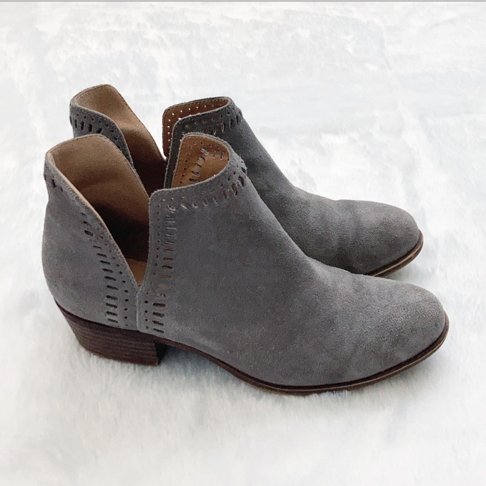 Lucky Brand Bustina Suede Ankle Boots - Picture 1 of 8
